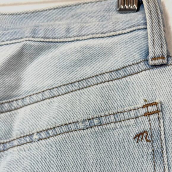 NWT Madewell 25 XS Relaxed Denim Shorts Essen Wash Distressed Retro Summer Cute - Picture 5 of 11
